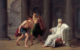 Philipp Friedrich Hetsch: Der Tod des Konsuls Papirius, 1777/78