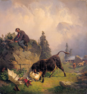 Johann Friedrich Voltz: Der Maler in Nten, 1853