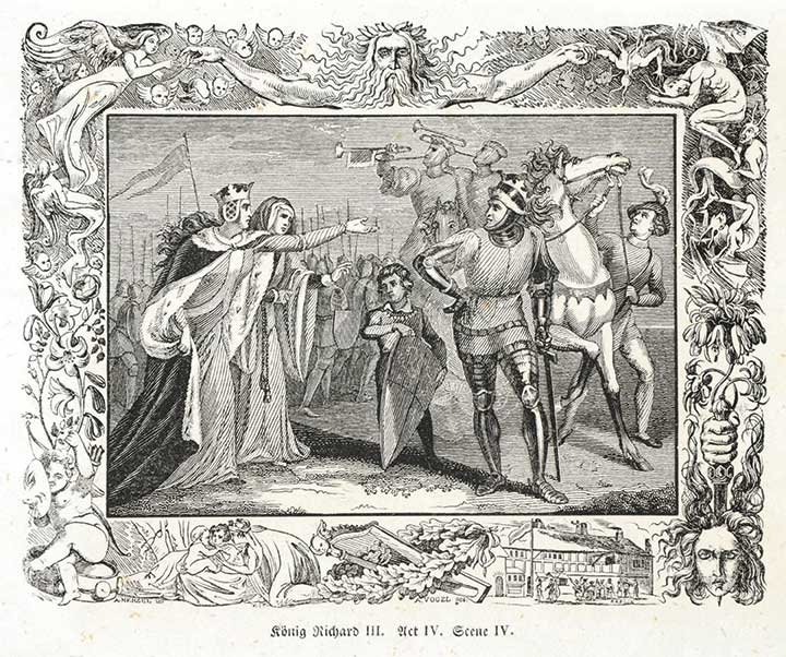 Nach Adolph von Menzel und Johann Phillipp Vogel: Knig Richard III, Act IV, Scene IV , Museum Georg Schfer, Schweinfurt  bpk / Museum Georg Schfer, Schweinfurt (Foto: Matthias Langer)